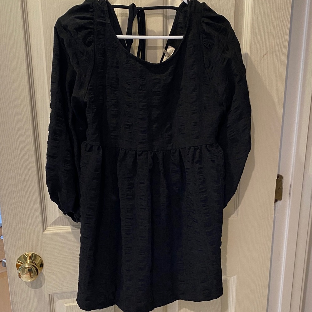 Entro Black Textured womens blouse